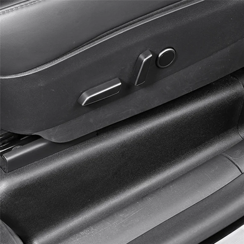 

NEW-Car Front Seat Slide Rail Cover Under Seat Corner Guard Anti-Kick Protection Shell For Tesla Model Y 2021-2024