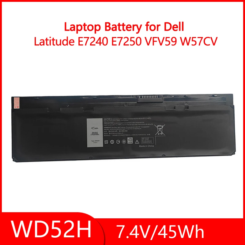 

Сменный аккумулятор для VFV59 HJ8KP F3G33 GD076 J31N7 0KKHY1 0KWFFN 0VFV59, совместимый для ноутбука Dell Latitude WD52H 7,4 В 45 Втч