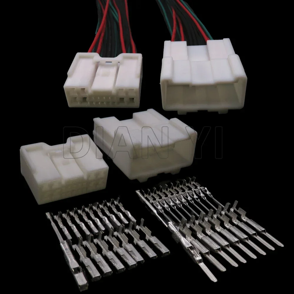 1 Set 18 Way AC Assembly Auto Plastic Housing Unsealed Plug Car Wire Harness Socket 6098-3901 6098-3941 Car Hybrid Connector