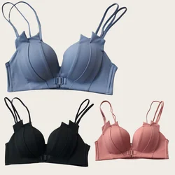 New Japanese Bra Briefs Set Women Push Up Brassiere Fashion Tank Top Underwear Sexy Ice Silk Panties Female Sexy Lingerie