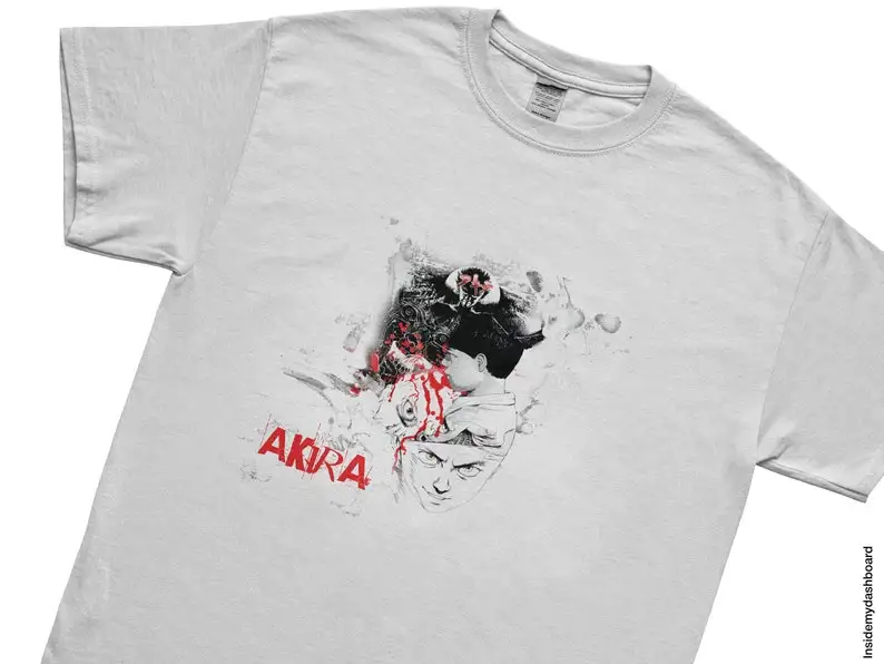 Akira Kaneda's Bloody Psyche Tee, Akira Anime Tee, Akira Manga T-Shirt, Kaneda Anime Tee