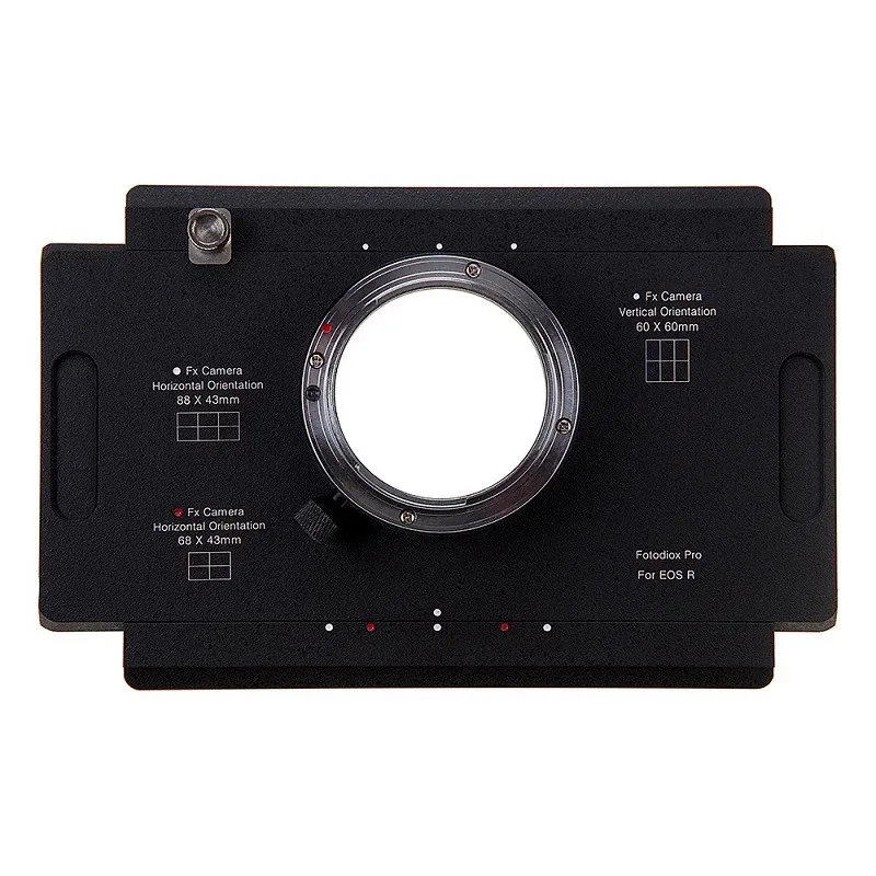 Fotodiox 4x5 Scheda adattatore di giunzione/punto di grande formato per supporto Graphic Graflex 45 su fotocamera Canon RF R1/R3/R5/R5II/R52/R6/R8