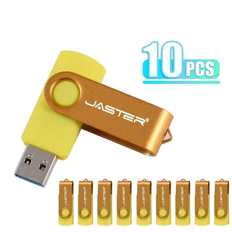 Hurtownia 10PCS-LOT 128GB Pamięć flash USB Obrotowa pamięć 64GB Czarny pendrive 32GB Pamięć USB 16GB 8GB 4G Prezenty Breloczek do kluczy