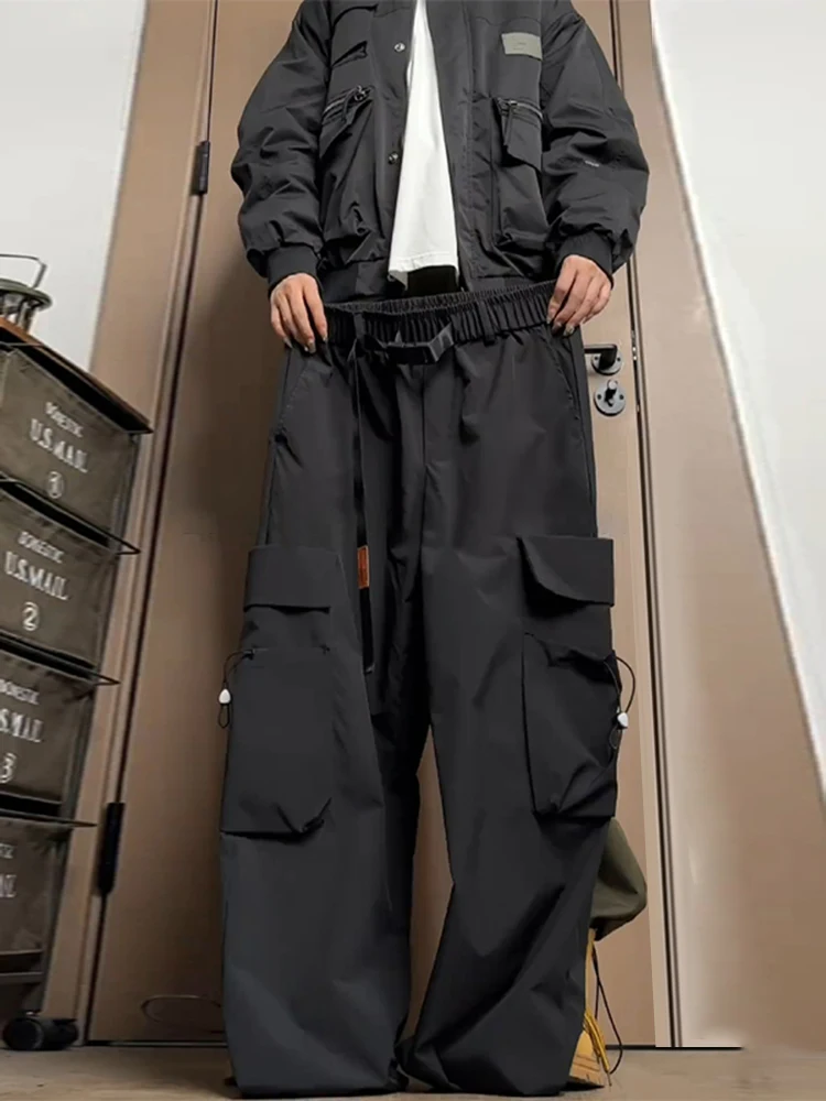 

American Functional Sle Spring Autumn Men's Work Pants Multiple kets Waterproof Windproof Outdoor Hiking Trousers