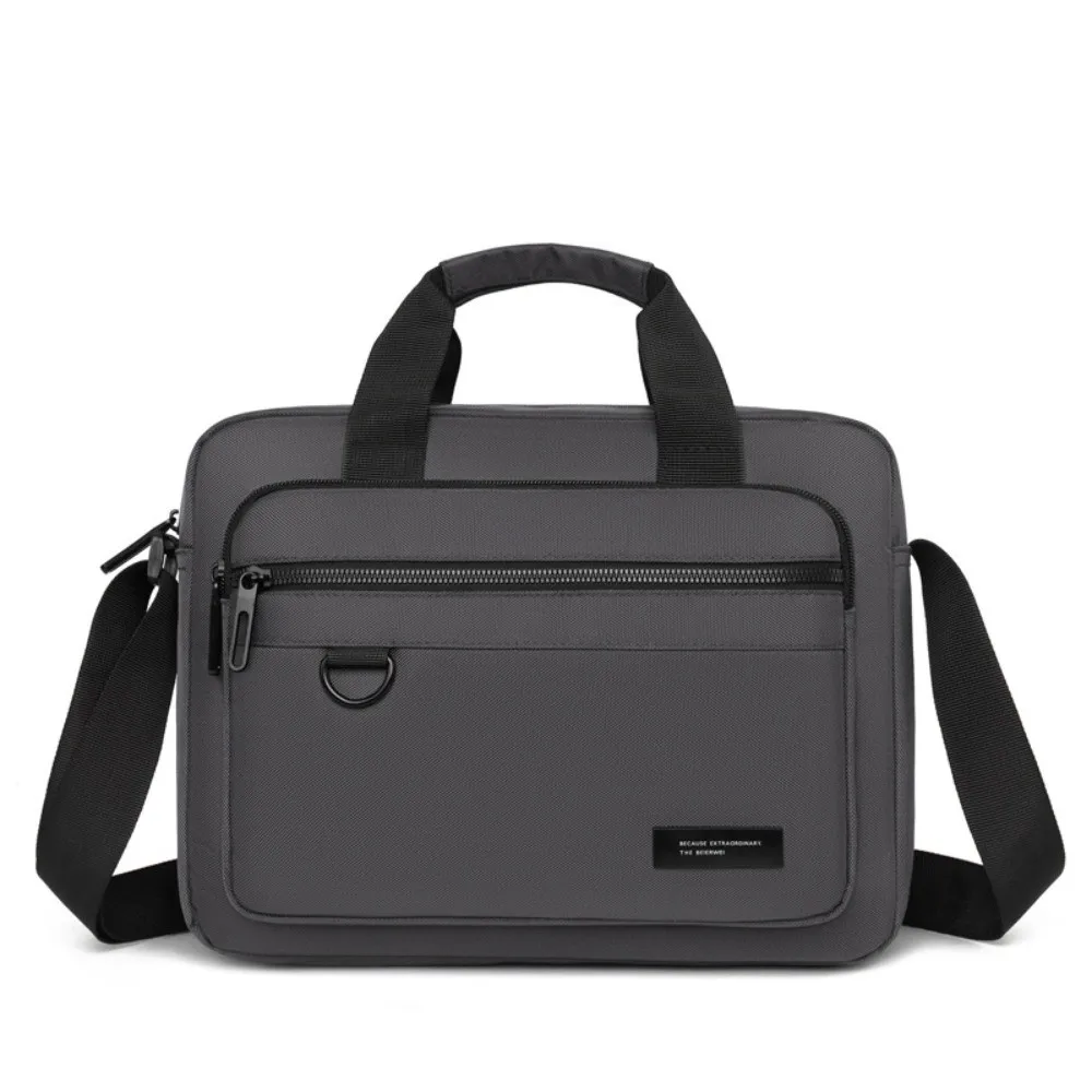 

Водонепроницаемая мужская сумка через плечо большой вместимости с несколькими карманами, студенческая сумка через плечо, сумка для телефона, черная/серая сумка-мессенджер