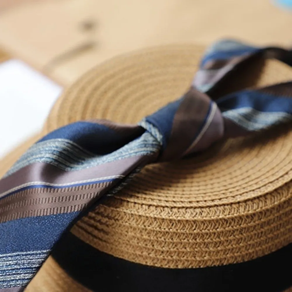 2-قطعة مجموعة الأزياء 8 سنتيمتر رابطة عنق مجموعة ضيق لينة مخطط ربطات العنق قابل للتعديل اليد تعادل دعوى جيب مربع ملابس الزفاف #3