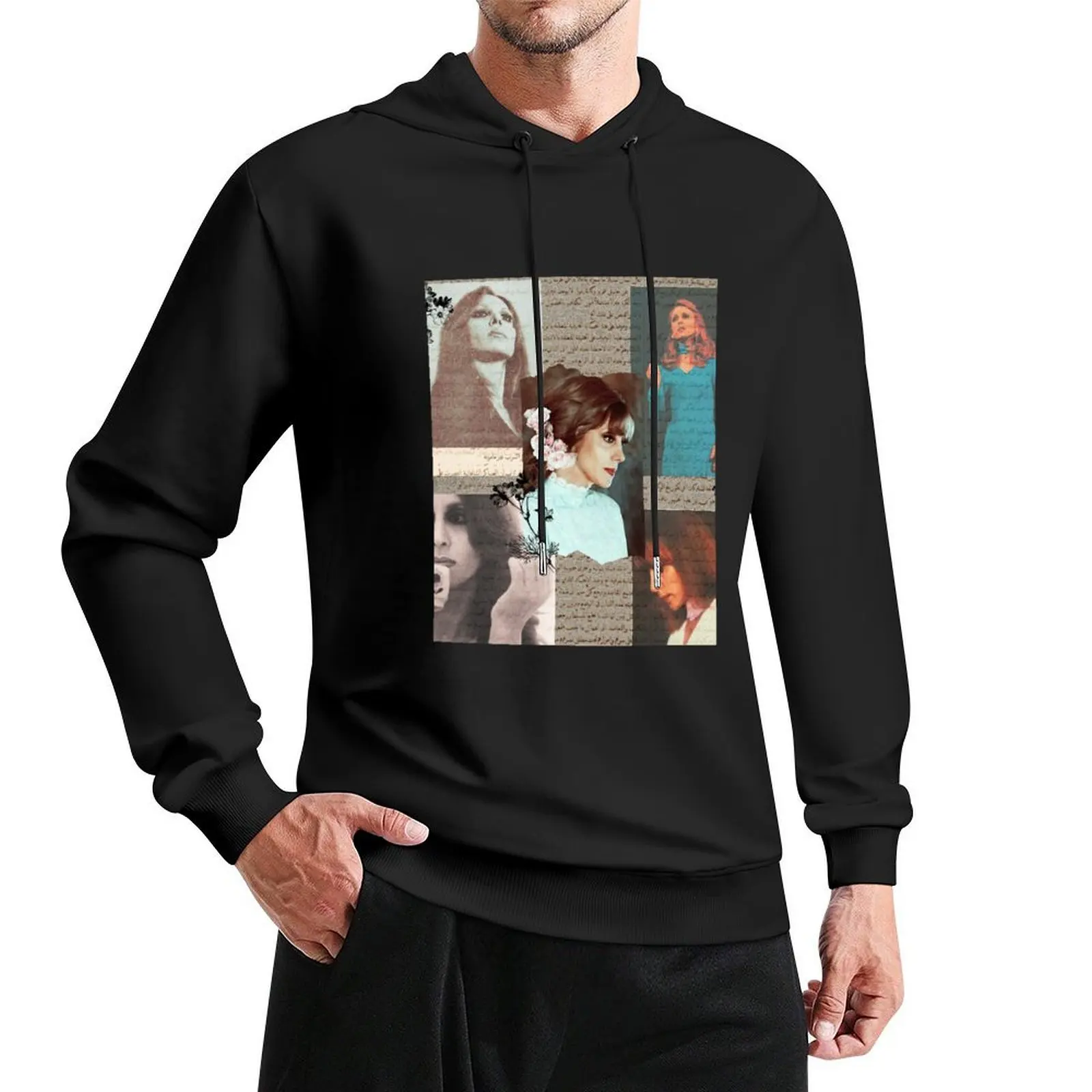 Fairuz Collage _lt_3 بلوزة بقلنسوة طويلة على الطراز الكوري ملابس رجالي مصممة ملابس رجالية سترة بقلنسوة للرجال