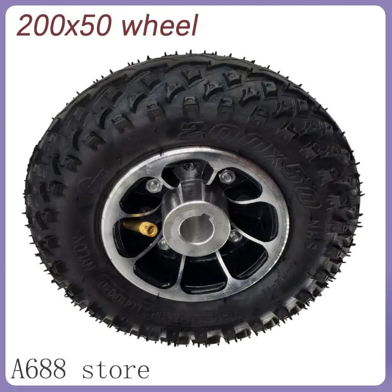 

8-дюймовые колеса 200X50, внутренние и внешние шины+обода, подходят для замены колес электросамокатов.