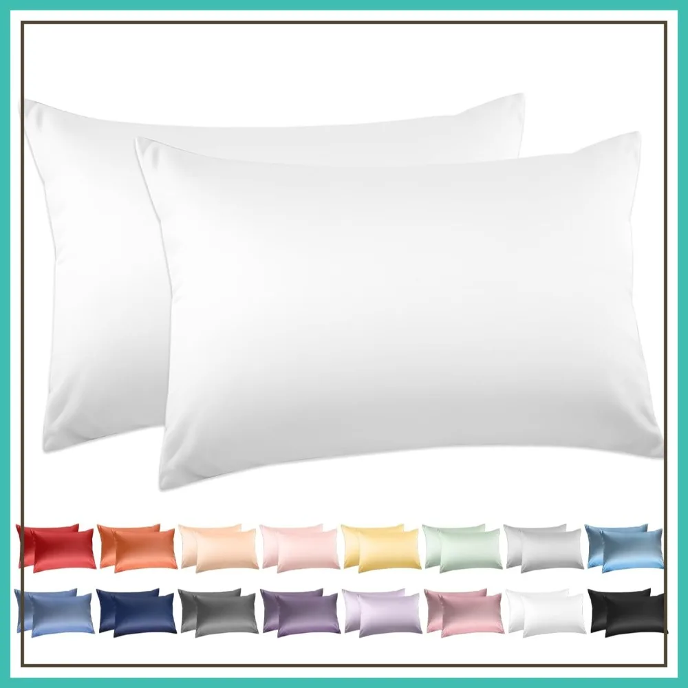 

Deep Dream 600TC 100% Cotton Pillowcases Set of 2, Standard 20x26 Inches, Envelope Closure