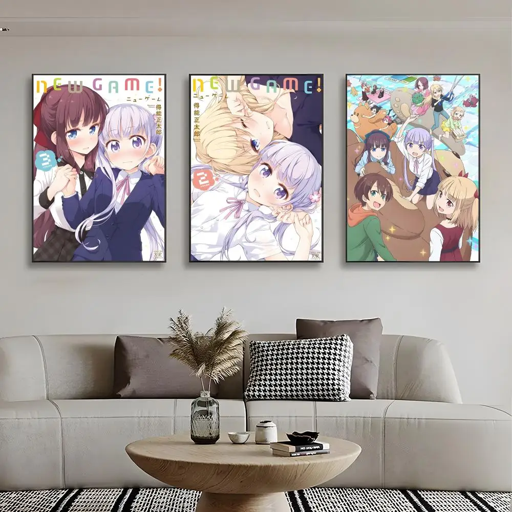 Fashion Cute Exciting Innovative Gril N-NEW GAME Poster High-definition stickers ideal gifts for living rooms hallways