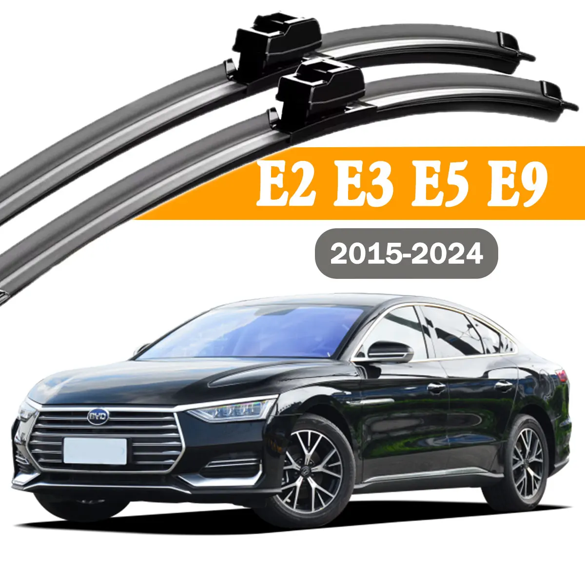 

2PCS Car Front Windshield Wiper Blade For BYD E2 E3 E5 E9 2015-2024 Windscreen Window Rain Brushe Accessories