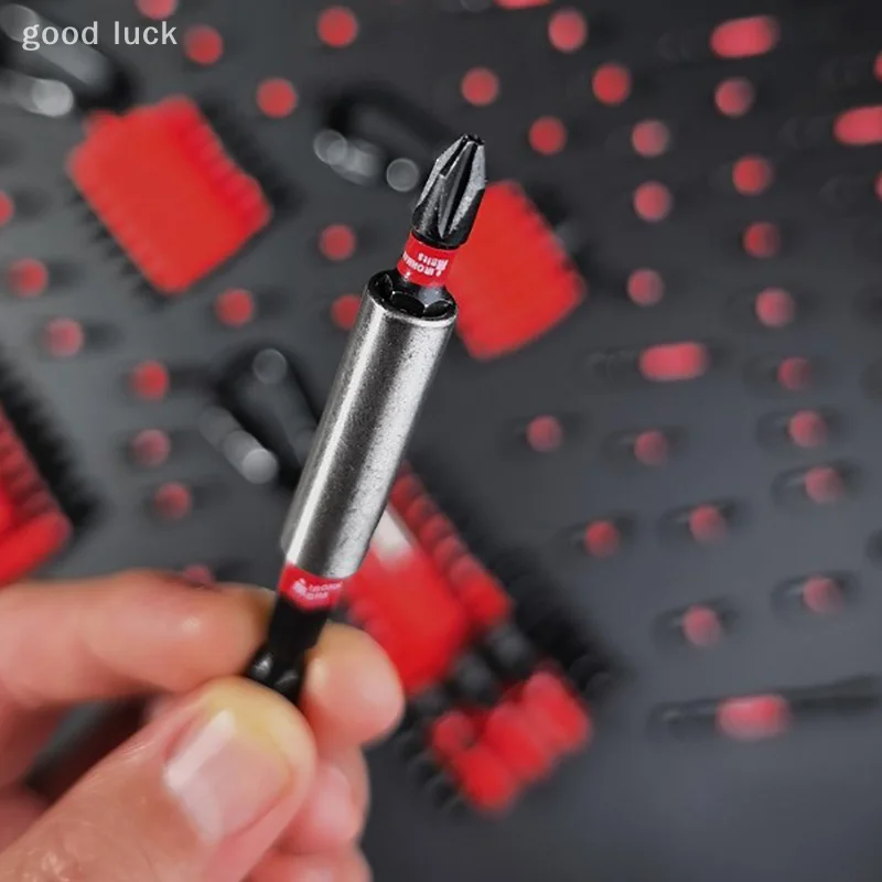 1 Set Bit Multi Driver Baja S2 Magnetik dan Kit Mata Obeng Impact Tempat Bit dengan Lengan Organizer