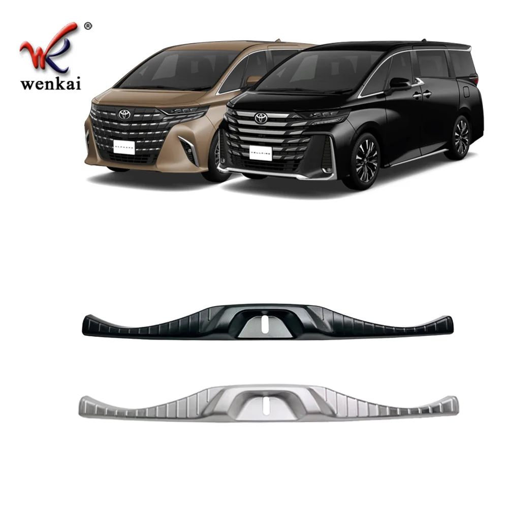 For Toyota Alphard Vellfire 40 Series 2023 2024 Car Rear Bumper Guards Stainless Steel Trunk Bumper Cover Guard Car Styling Trim