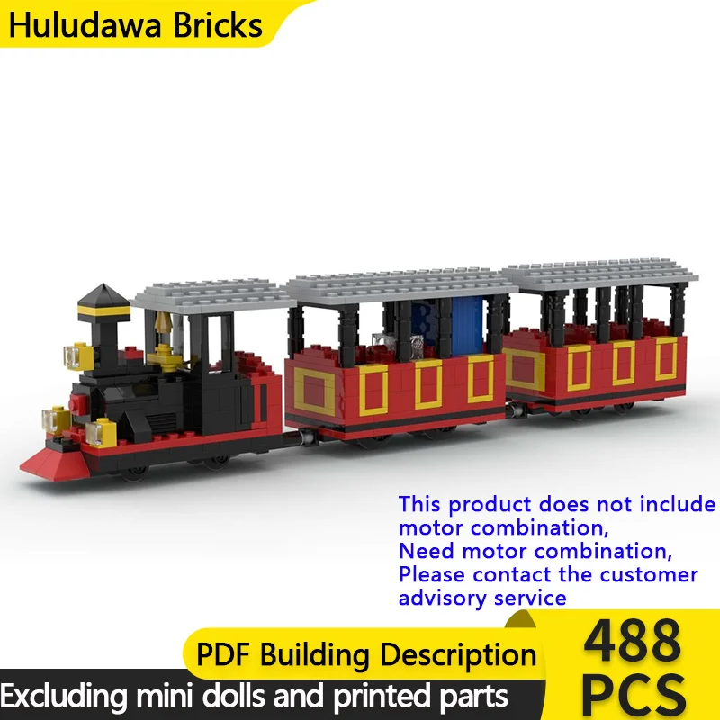 

City Car Model MOC Building Bricks Amusement Park Motorized Train Modular Technology Children Holiday Gifts Assemble Toys Suit