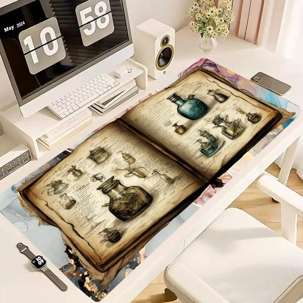 Glowing Magic Potion Bottle Pentagram playmat games laptop game card pad large size bedroom learning table mat