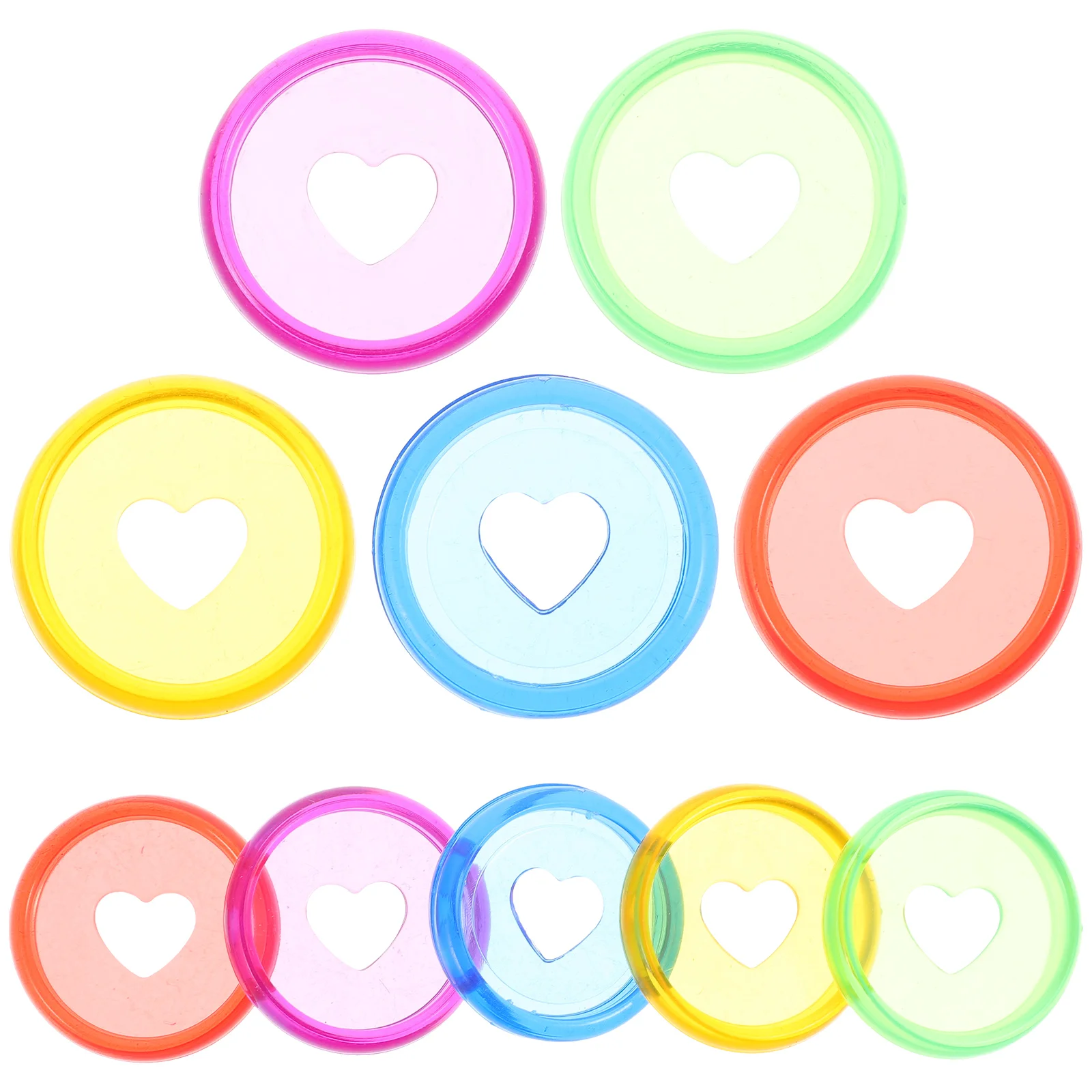 25 Pcs Binding Ring Colorful Ledger Buckle Loose-leaf Notebook Discs Abs Discbound