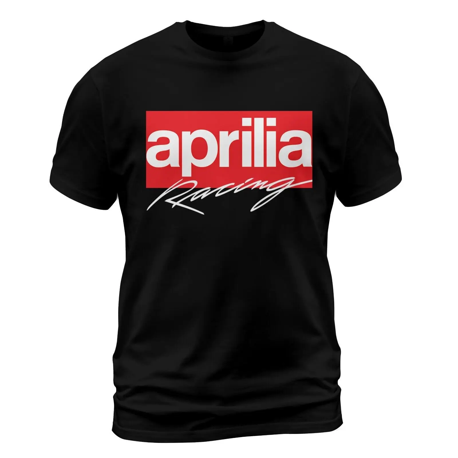 

Aprilia Racing Logo T-Shirt Size S-5XL Cotton Tees Short Sleeve T Shirt O-Neck Clothing Summer