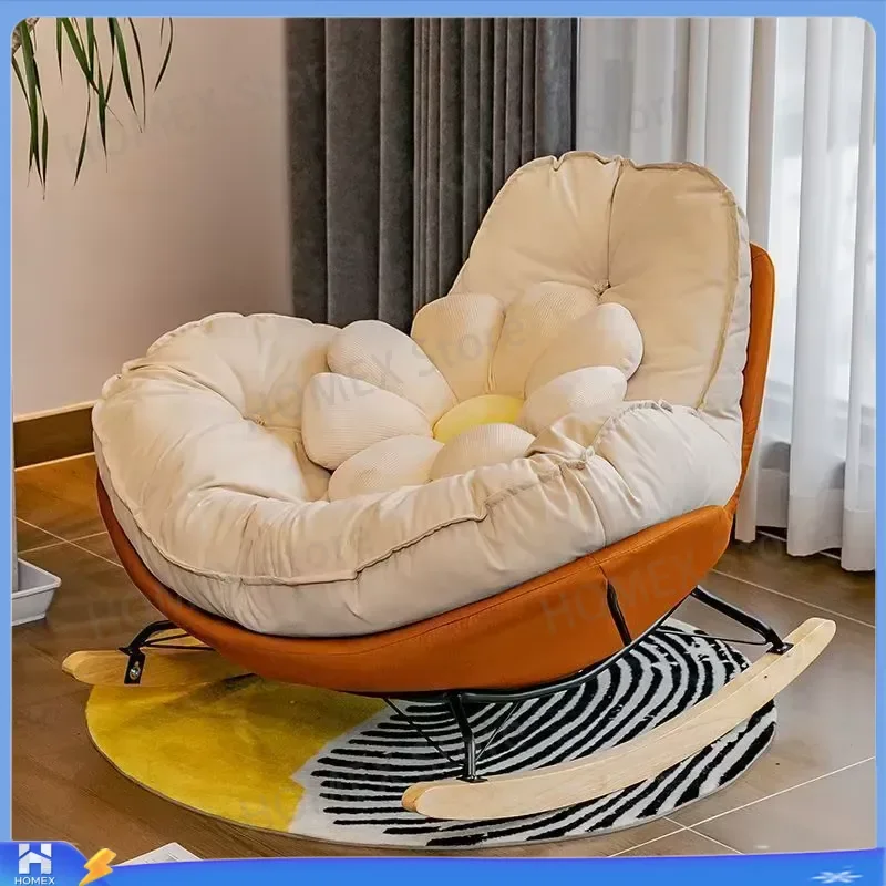 Penguin Rocking Chair Honeycomb Lazy Sofa Single Seater Home Leisure Nap Bedroom Living Room Balcony Lounge Chair Furniture