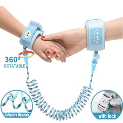 Anti Lost Wrist Link Toddler Leash, cinto de segurança para o bebê, Kid Strap Rope, Outdoor Walking Hand Belt, pulseira luminosa anti-perdida