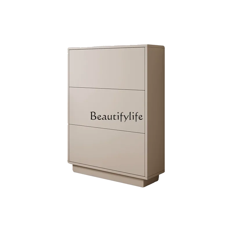 

XX39Solid wood ultra-thin tipping bucket shoe cabinet household door small apartment storage cabinet