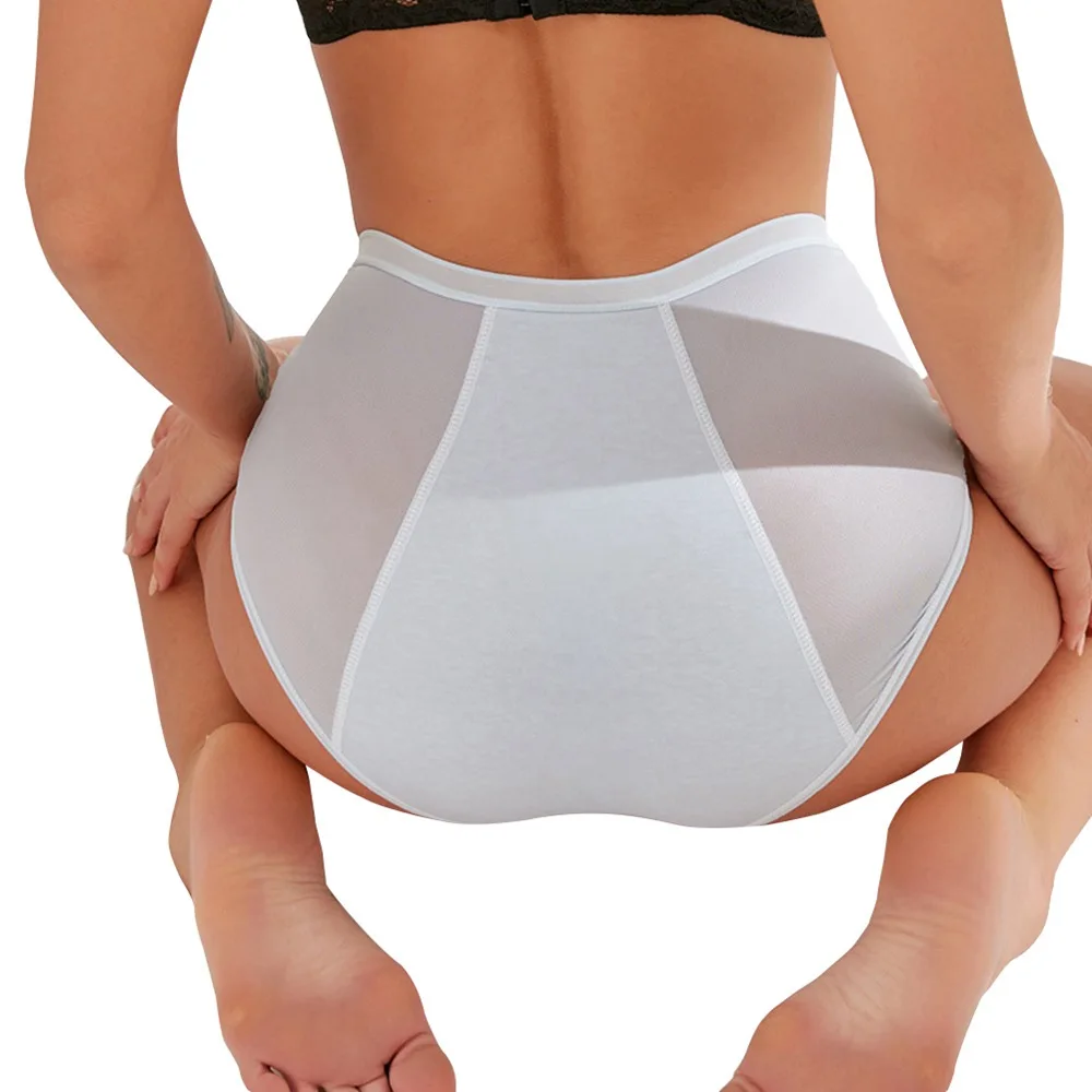 

Menstruation Panties for Women High Waist Leakproof Thin Underwear Ladies Menstrual Period Breathable Hygiene Underpants