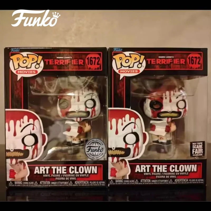 

Terrifier Art The Clown Anime Action Figure Model Funko Pop Desktop Decoration Doll Global Limited Edition Figures Toy Gifts