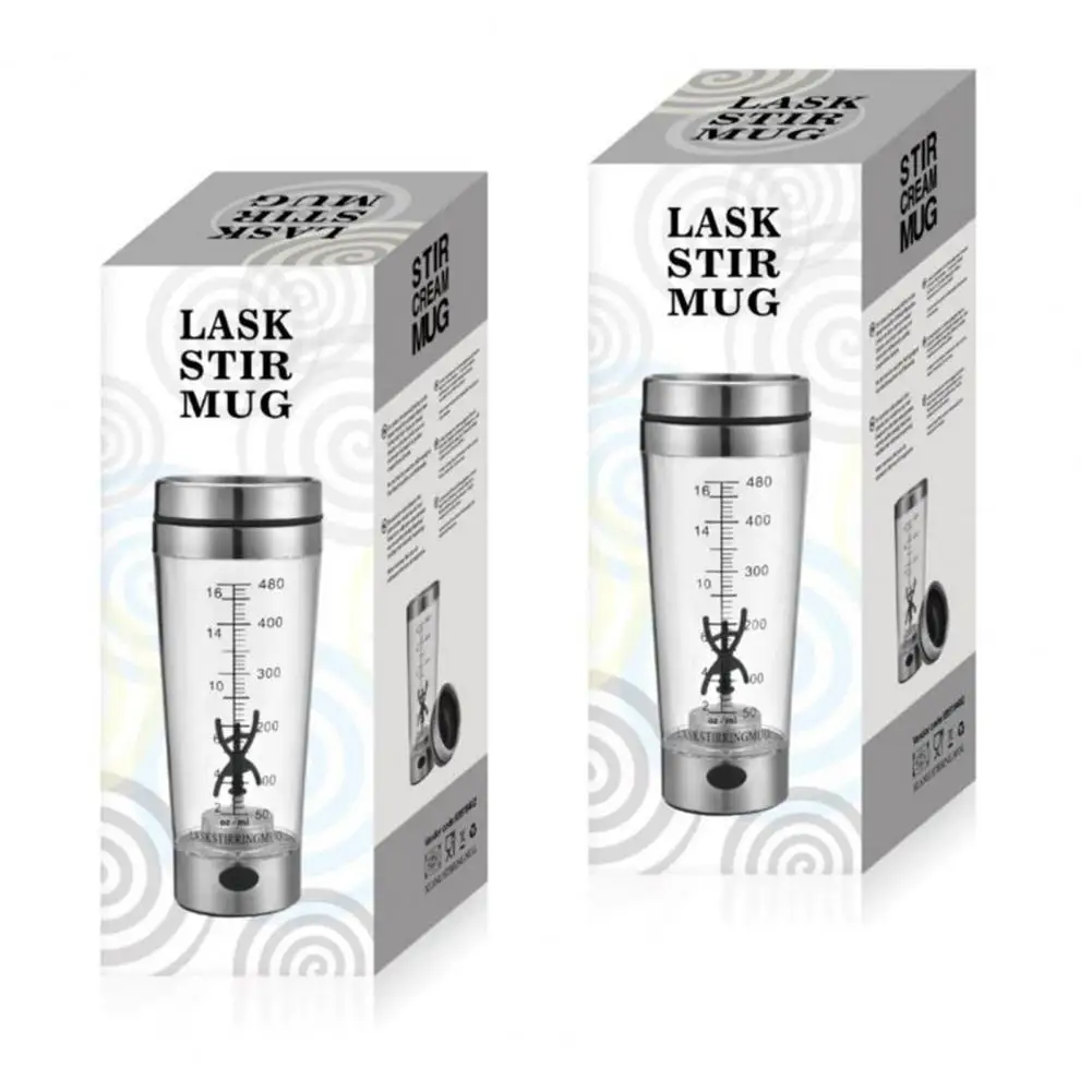 Ultra-speed Mixing Shaker 500ml Electric Shaker Bottle Portable Protein Mixer Cup Durable Automatic for Home Office School Use
