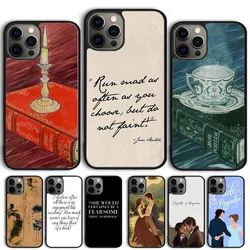 Pride And Prejudice Jane Austen Phone Case Cover For iPhone 17 Air 15 16 11 13 14 Pro Max 12 Plus Max Fundas