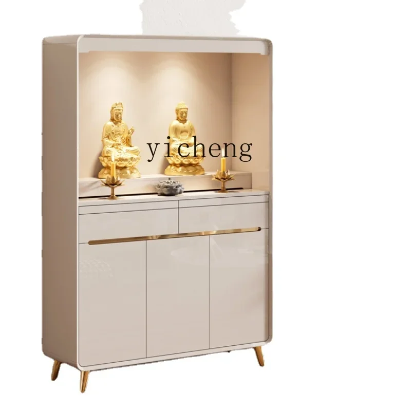 

ZK Buddha Shrine Altar Cabinet Altar Modern Style Cabinet Home Living Room Buddha Statue Clothes Closet