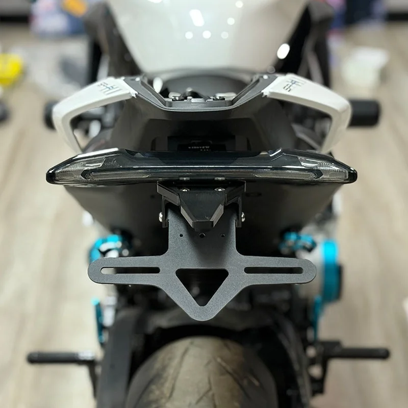 For CFMOTO 675SR 675NK 675 SR 675SR R Motorcycle License Plate Short Tail Stock Light Tailstock Holder Rear Holder Bracket Kit