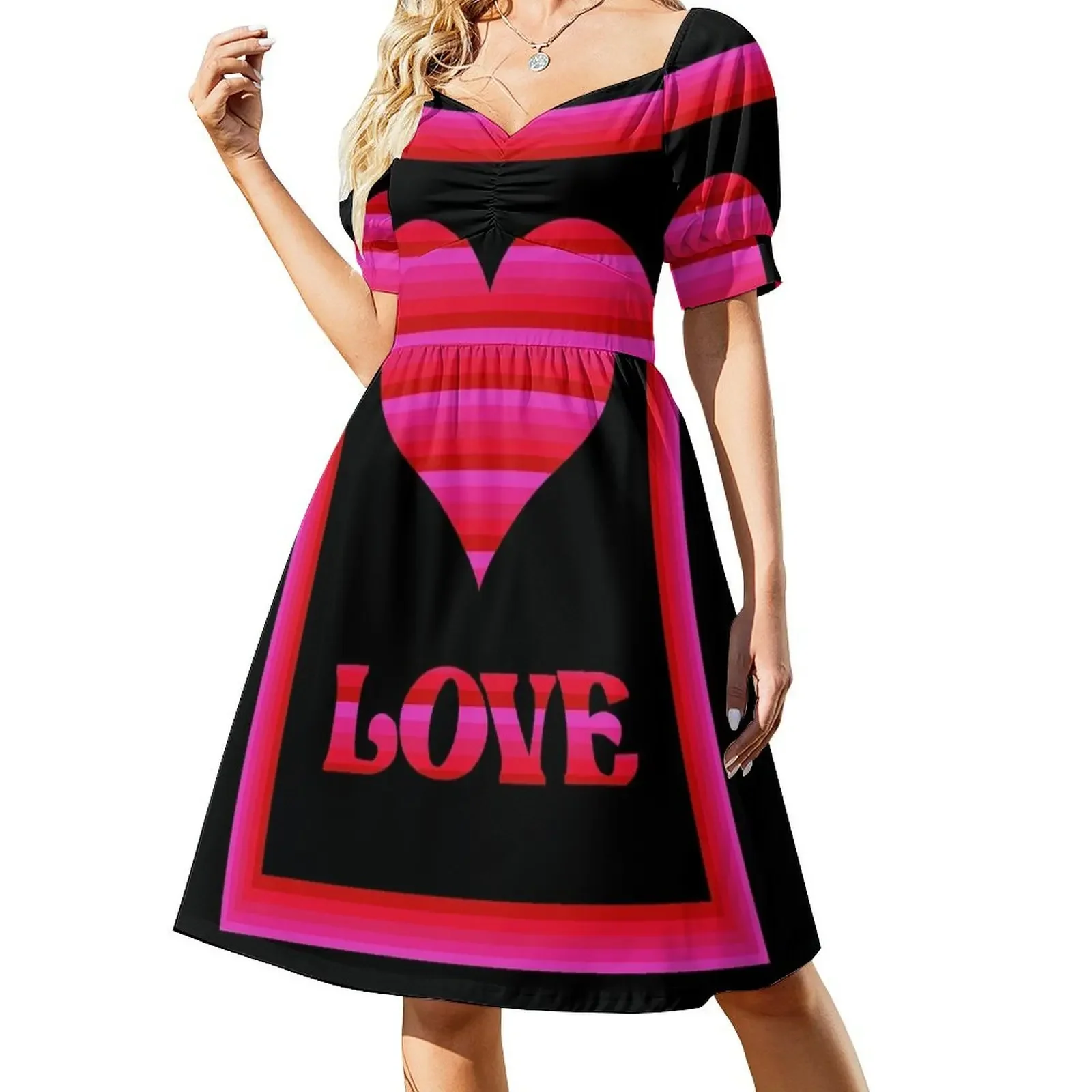 

Women’s Valentine’s Day Gift – Love Sleeveless Dress women clothes women's dresses luxury