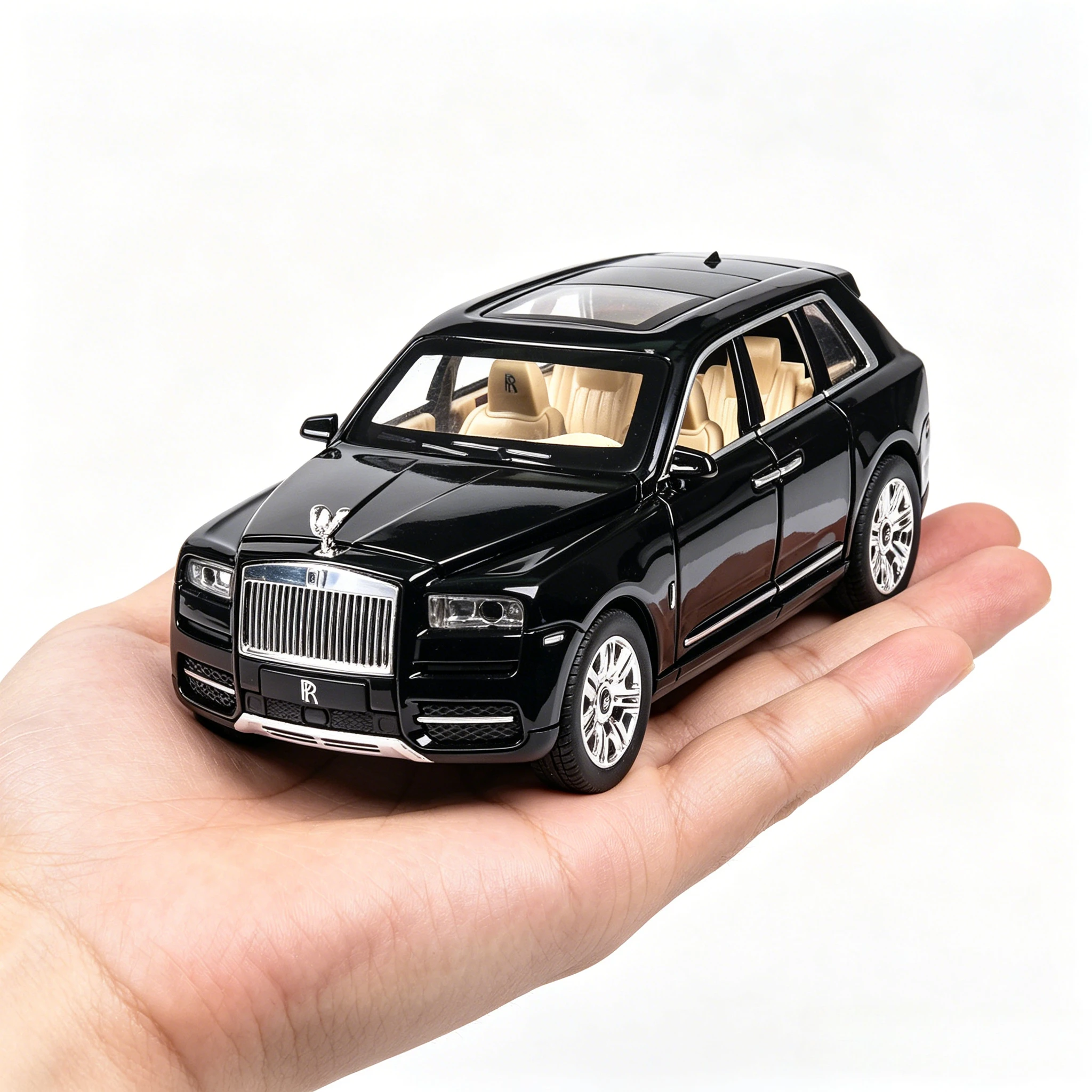 

1:24 Cullinan SUV Car Model Sound and Light Pull Back Children's Toy Gift Diecast Alloy Car Model Collectible