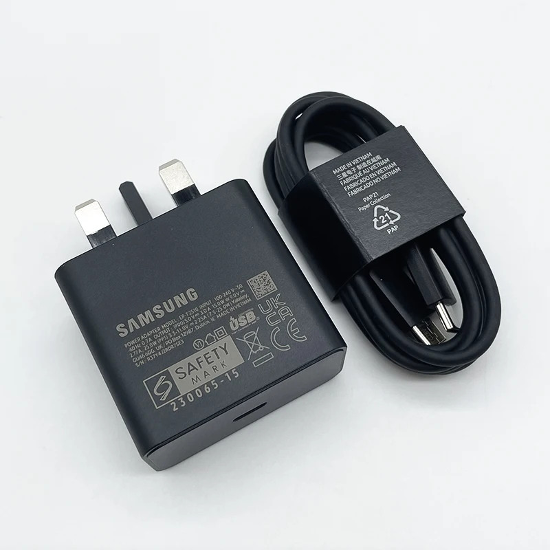Samsung 25W T2510 UK-Stecker Superschnell-Ladeadapter für Galaxy Z Flip Fold 2 3 4 5 6 7 Note 10 20 S25 S24 S23 S22 S21 S20 Ultra – Detail 2