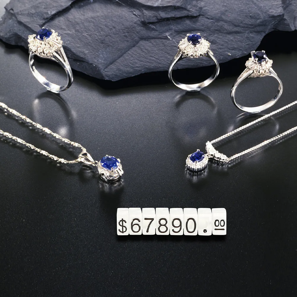 

Smooth Rounded Edge Price Cube Tags for Jewelry Store Retail Display Price Label Stand with Easy Adjust Numbers for Clothing