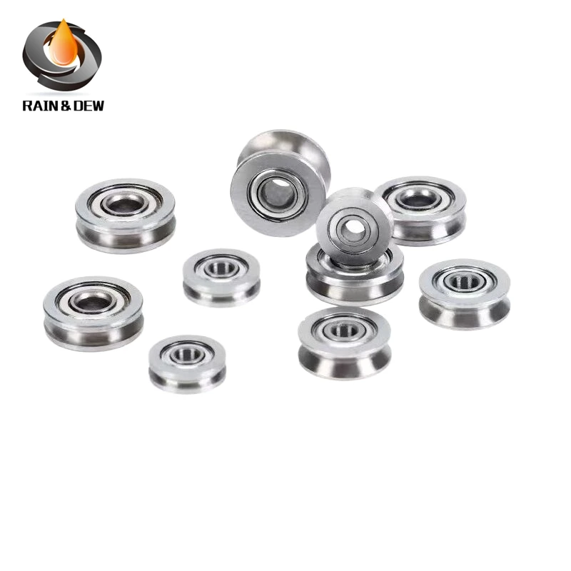 5PCS SU3-14ZZ 3x14x4 mm Roller Bearings SU3-14 Deep groove ball U-shaped Groove Wheel