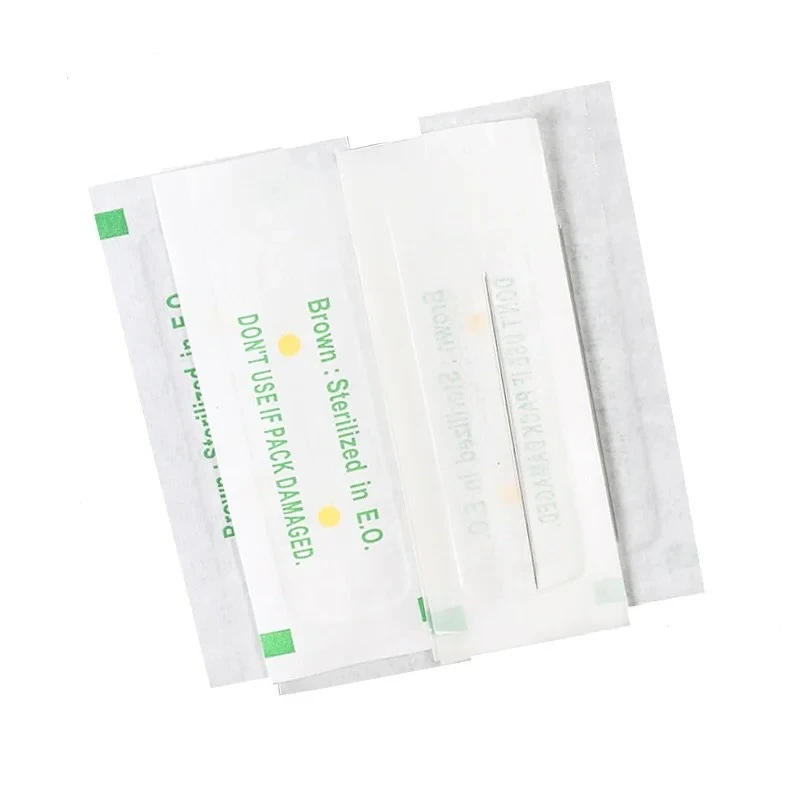 

Стерилизованные иглы для татуировки 1RL для татуировки бровей, ручка, одноразовая машина для перманентного макияжа, иглы для татуировки PMU, 100 шт./пакет