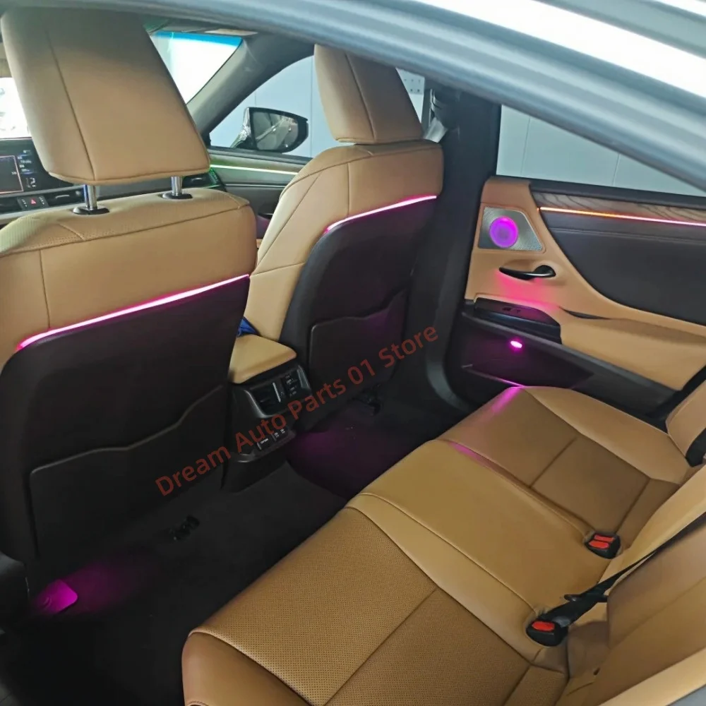 LED جو مصباح لكزس ES 2018 + الضوء المحيط السيارات الإضاءة الداخلية ترقية منتصف غطاء اكسسوارات السيارات APP التحكم #4