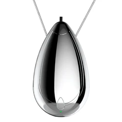 Mini Wearable Air Purifier, Personal Travel Size Air Purifier, Necklace & Portable USB Charging Smoke Purifier Silver