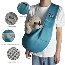 Universal Shoulder Bag for Pet, Crossbody Bag for Cats and Dogs, Lightweight, Breathable, Mesh, Travel, Safe, Portable