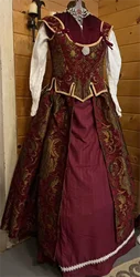 Queen Mary Cosplay Dress Renaissance Medieval Victorian Queen Elizabeth Tudor Queen of England Costume Anne Boleyn Dress Gown