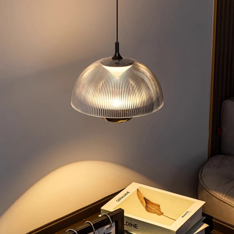 Creativity Mushroom LED Pendant Lights Hand Scan Sensing Adjustable Height Ceiling Chandeliers Bedroom Bedside Decoration Lamps