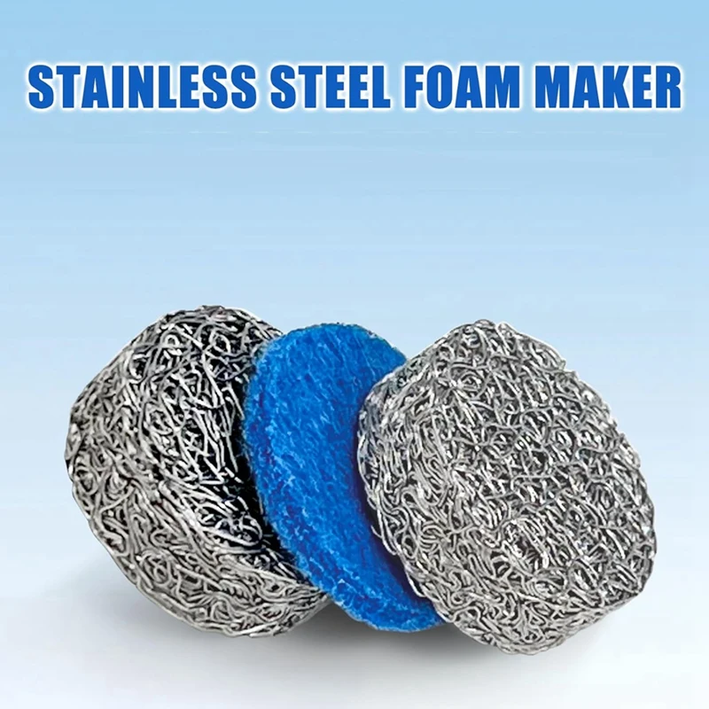 PORK-Foam Cannon Orifice Nozzle And Foam Maker Meshes Kit For Foam Cannon Replacement Thread Nozzle Tips And Mesh Filter