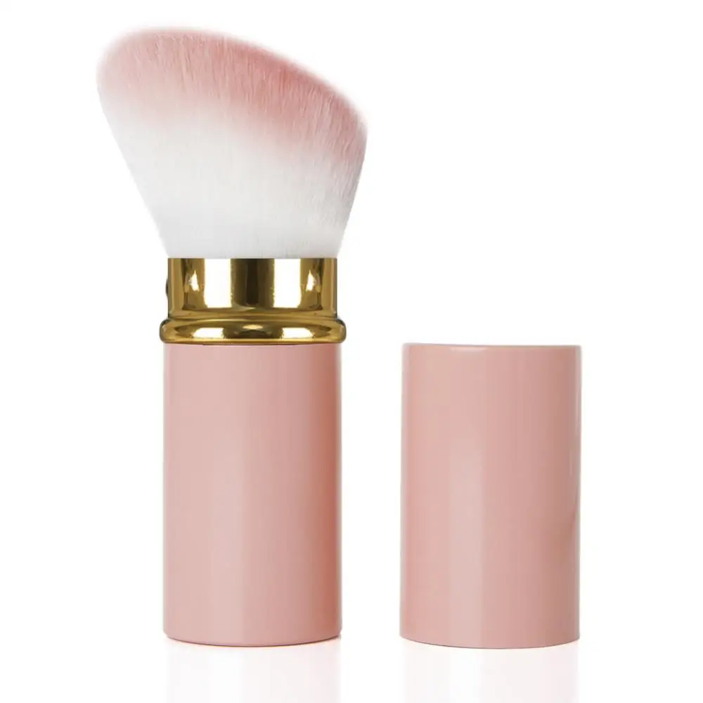 Farbe profession elle Make-up Pinsel einziehbare Rouge Puder Foundation Gesicht Make-up Pinsel mit Abdeckung Maquiagem