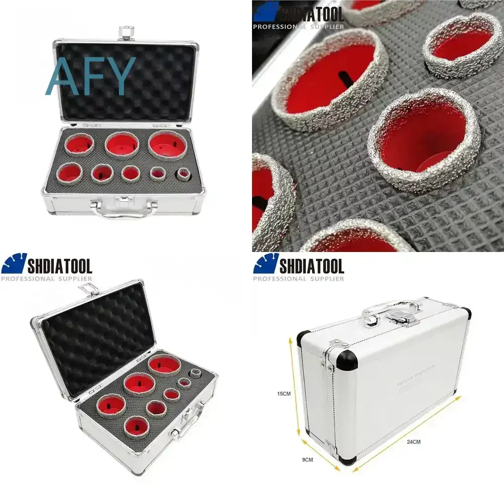 Diamond Hole Saw Core Bit Set for 20mm 25mm 30mm 35mm 40mm 50mm 60mm 68mm Tile Marble Granite Porcelain Drill Bits Core