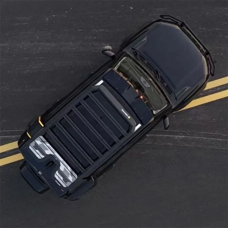 Jetour Traveler T2 Aluminum Alloy Roof Luggage Rack 4X4 Compatible Black 100kg+ Load Capacity Easy Installation
