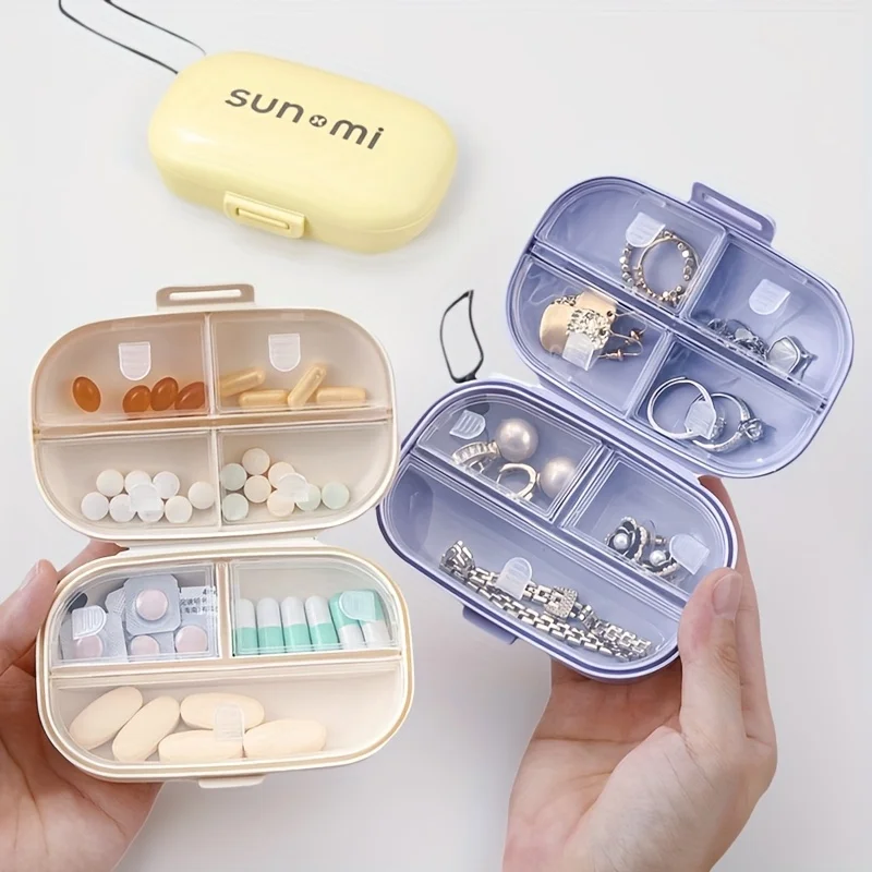 

Мини-коробка для лекарств, портативная, три еды в день, портативная, герметичная, влагостойкая коробка для дозирования лекарств и лекарств, семь дней