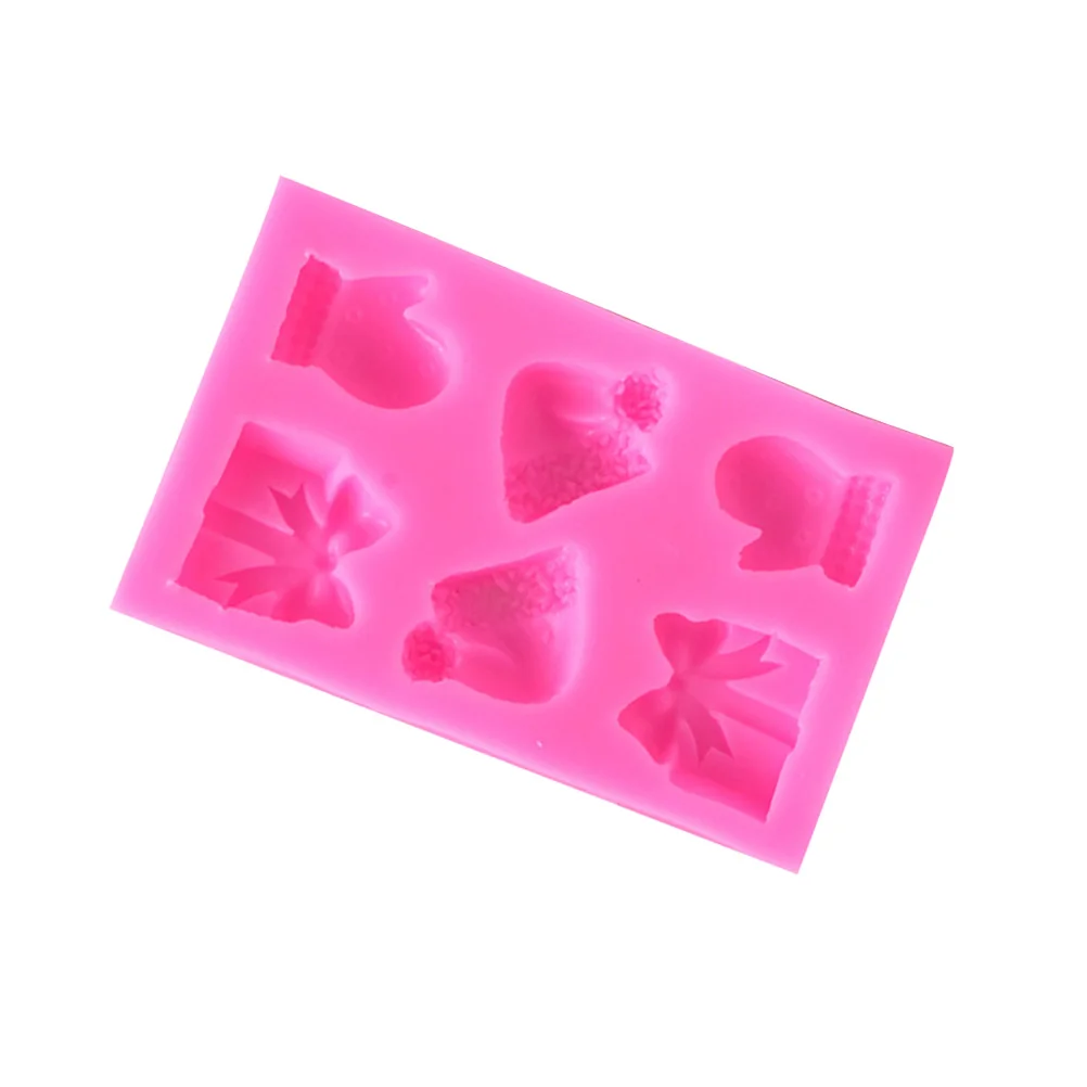 

Silicone Cake Mold Christmas Hat Glove Shaped Non Stick Eco Friendly Baking Tools Fondant Molds DIY Crafts Kitchen Accessories