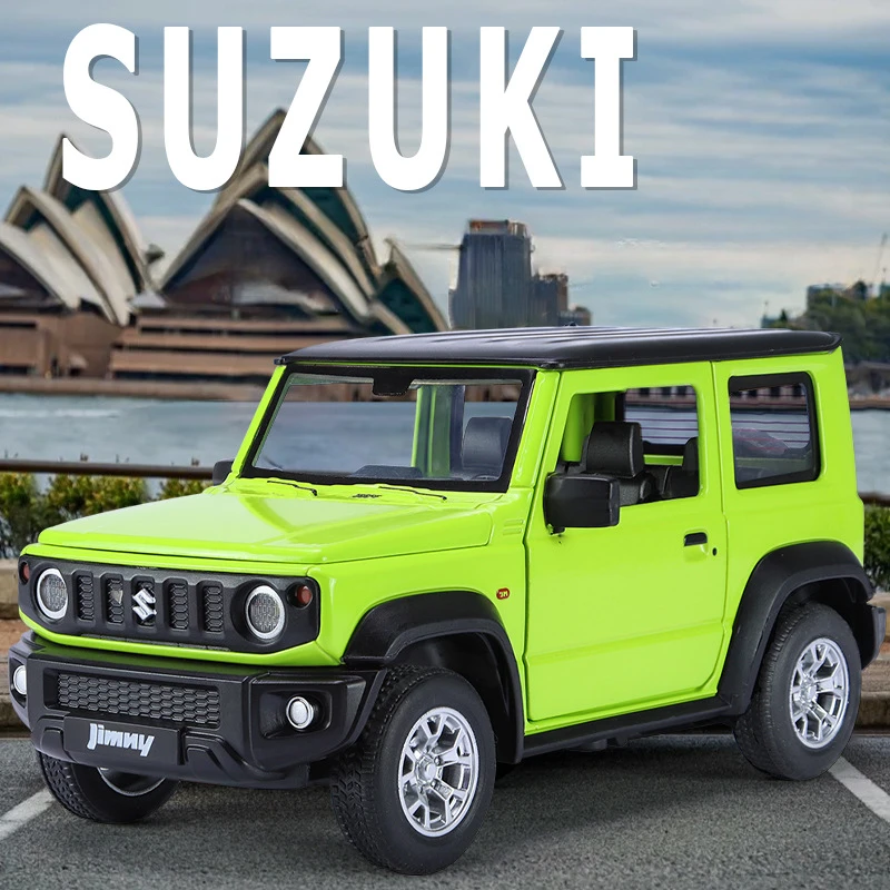 

1:24 SUZUKI Jimny Alloy Car Model Diecasts Metal Off-Road Vehicles Car Model Simulation Sound and Light Collection Kids Toy Gift