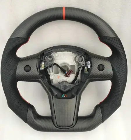 8 best sales टेस्ला मॉडल 3 कार्बन स्टीयरिंग व्हील - №4
