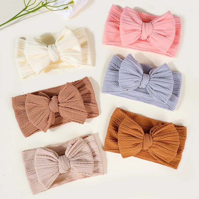 

Детские аксессуары для волос, нейлоновая повязка на голову, повязка на голову с бантом для маленьких девочек, милый бант для волос, детский головной убор, повязка на голову с бантом для новорожденных